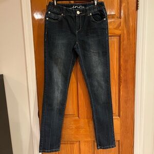 INC Women's Dark Denim Straight Leg Jeans